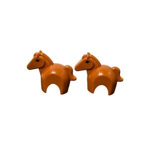 Viking Toys Jumbo Set of 2 Horse Replacement‎ Plastic Toys Imaginative Play
